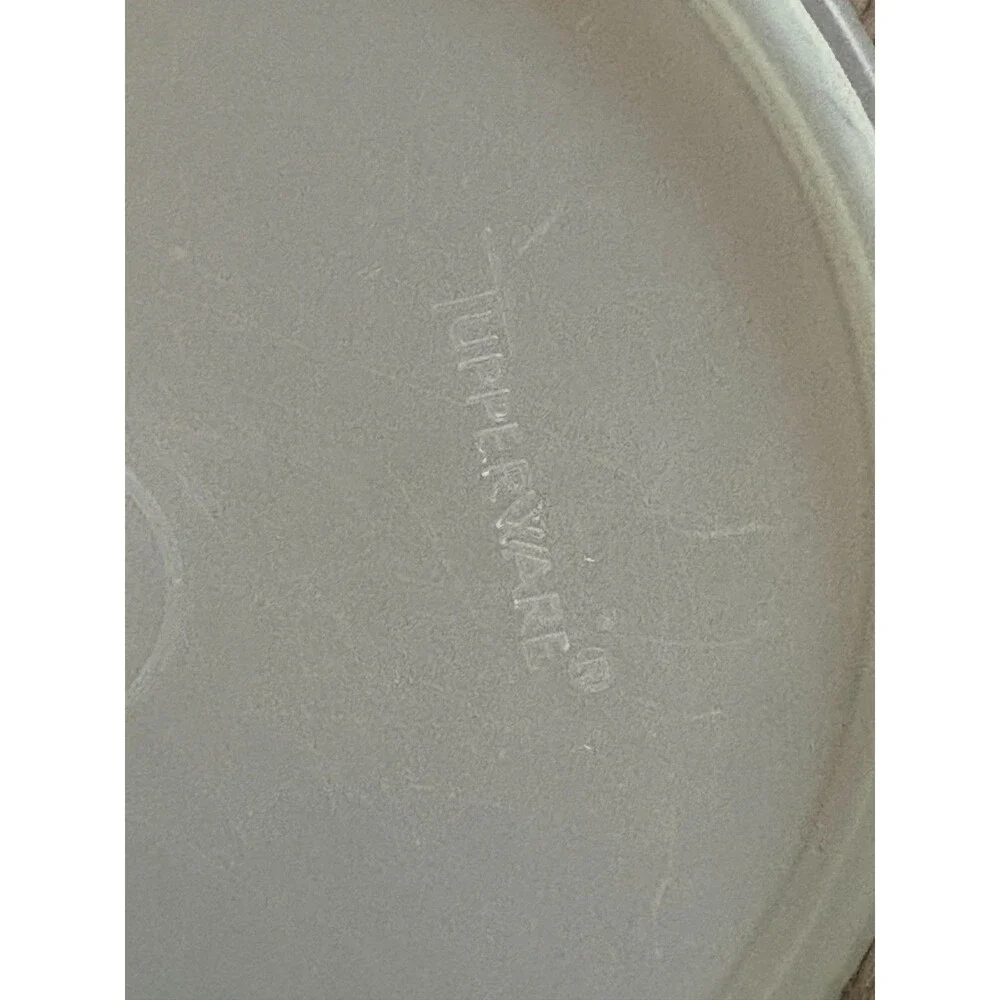 Vintage Tupperware Replacement Round Lid Cover Tab Sheer 227-22, 6